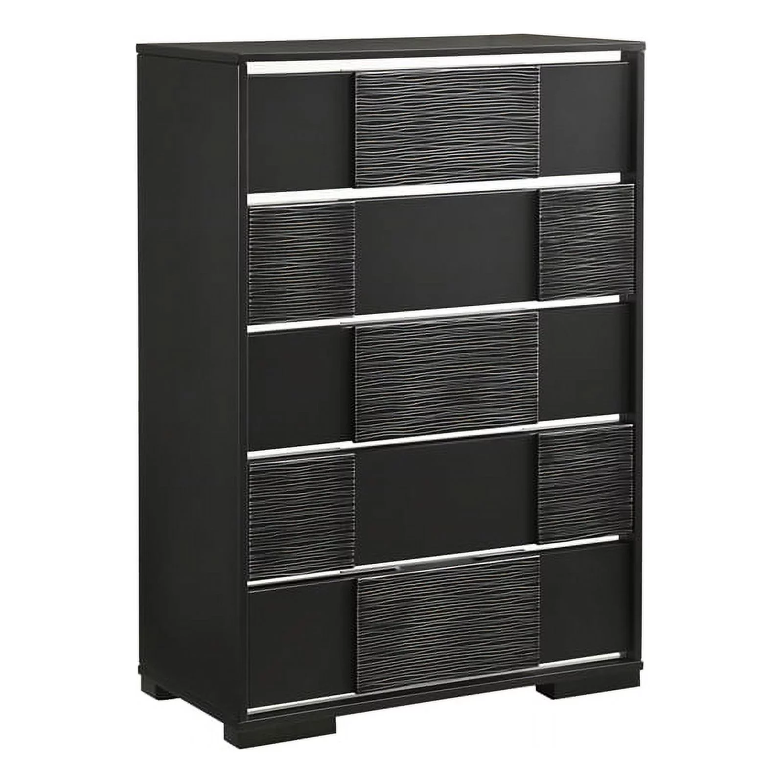 Blacktoft 5-piece Eastern King Panel Bedroom Set Black