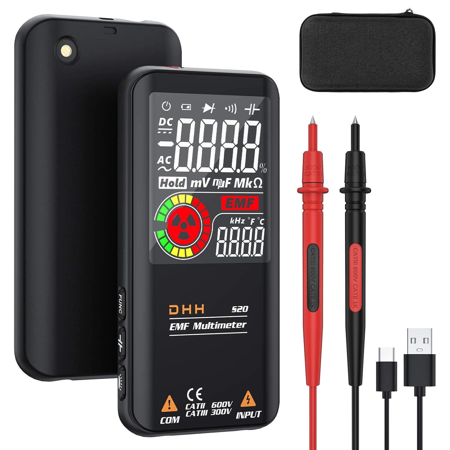 Digital Multimeter Rechargeable Smart Multimeter with EMF Detector S20
