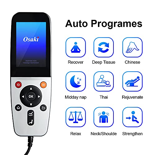 Osaki OS-Pro 3D Tecno l Taupe | Full Body Massage Chair | 3D SL-Track Full Body Massage Chair | Zero Gravity | Lumbar Heating |Auto Body Scan |