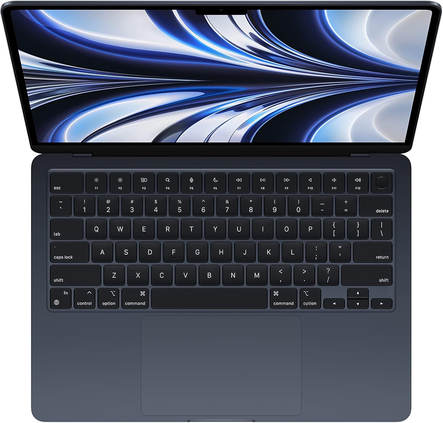 Apple 2022 MacBook Air with M2 chip, 8 core CPU, 10 core GPU, 16GB RAM, 512GB SSD Storage - Midnight (Z1610005E)