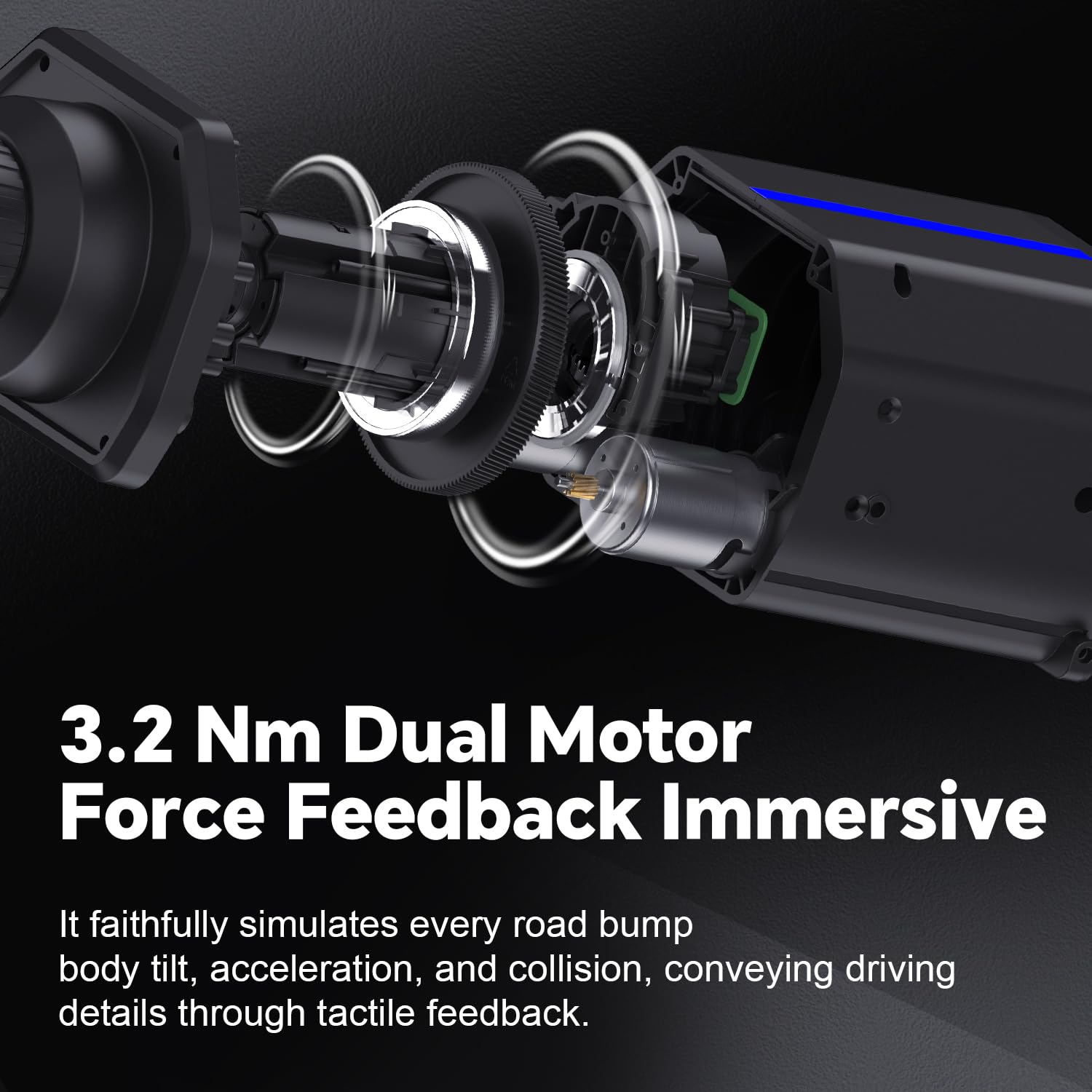 PXN V99 PC Racing Wheel, Real Force Feedback Steering Wheel with Pedals and Shifter, Detachable 270/900 Degree Race Steering Wheel Simulator for PC