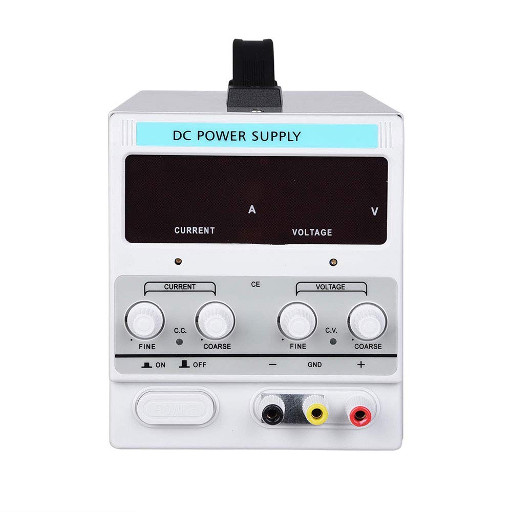 Yescom 110V AC 30V 10A DC Power Supply Precision Variable Digital Adjustable w Clip Cable