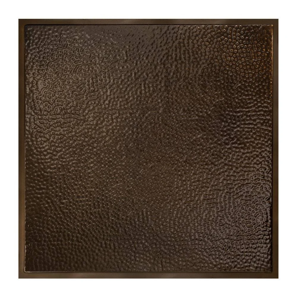 Great Lakes Tin Chicago 2& x 2& Lay-In Tin Ceiling Tile in Bronze Burst - Y60-06