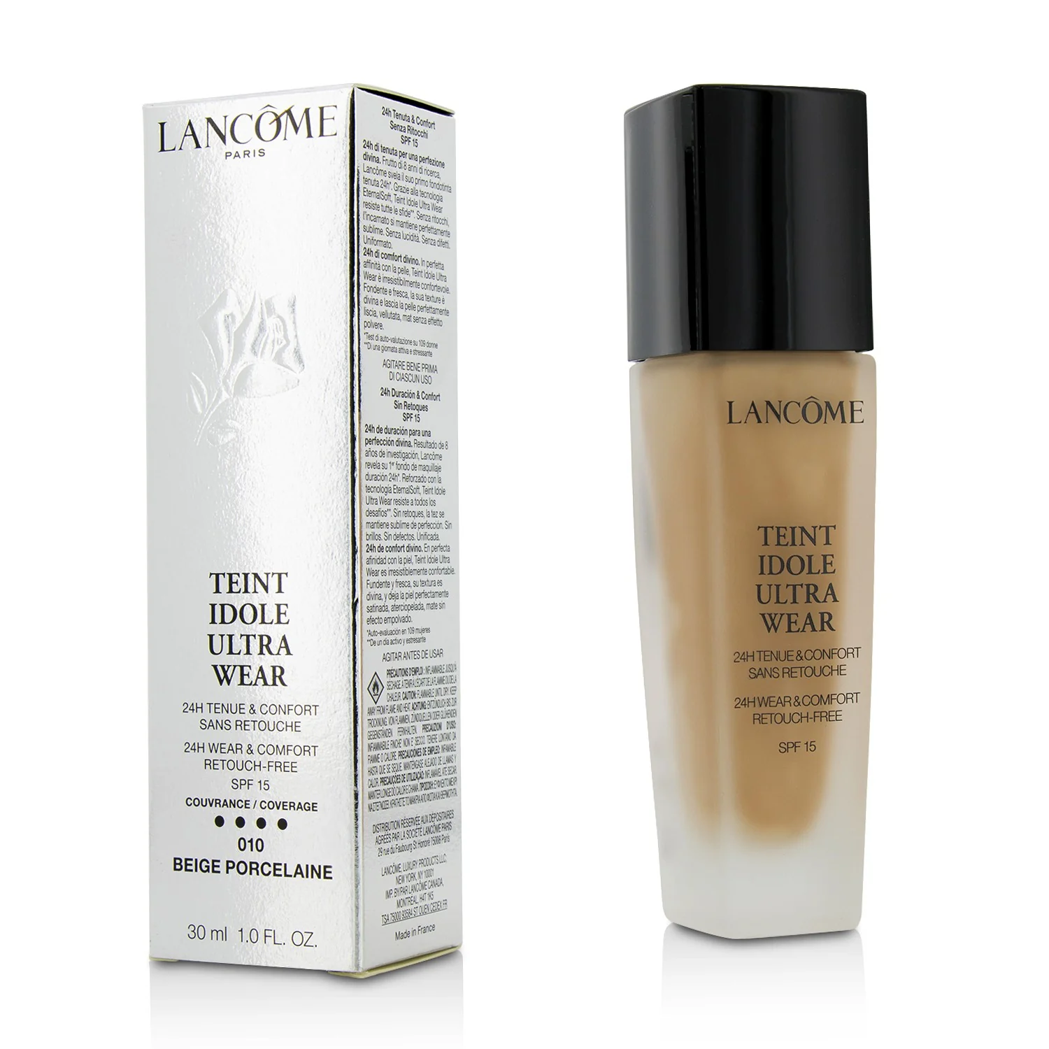 Lancome Teint Idole Ultra Wear 24H Wear & Comfort Foundation SPF 15 - # 025 Beige Lin (Box Slightly Damaged)  30ml/1oz