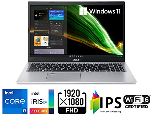 Acer Aspire 5 A515-56-702V Laptop | 15.6" Full HD IPS Display | 11th Gen Intel Core i7-1165G7 | Intel Iris Xe Graphics | 16GB DDR4 | 512GB SSD | WiFi