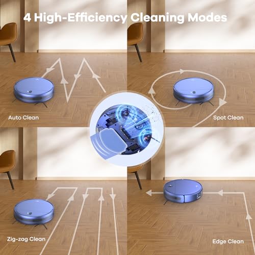 ZCWA Robot Vacuum and Mop Combo, 2 in 1 Mopping Robotic Vacuum with WiFi/App, Robotic Vacuum Cleaner, Schedule Settings, Self-Charging