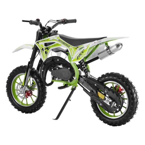 Mini Dirt Bike, 50 CC Gas Powered Mini Bike 2 Stroke, Off Road Motorcycle for Kids and Adult, Kids Dirt Bike with Front & Rear Disc Brakes