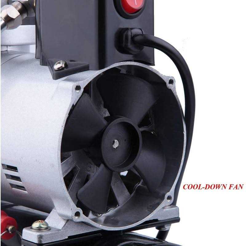 Timbertech Upgraded Airbrush Single-Piston Oil-free Mini Compressor ABPST08 with Cooling Fan - Shop Hardware Tools Online Store