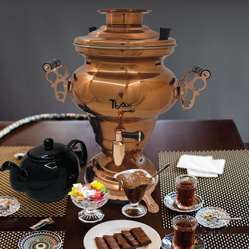 Electric Stainless Steel Copper Design Samovar