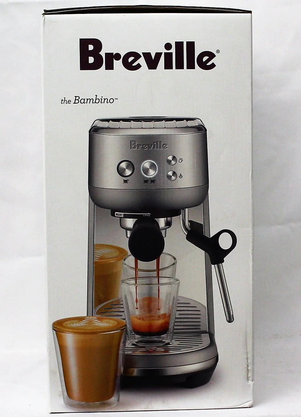 Breville BES450BSS1BU Bambino Brushed Stainless Espresso Machine