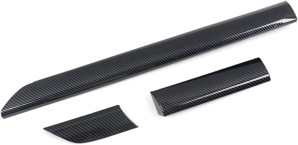 HIGH FLYING for Toyota Tundra 2014-2021 Car Accessories ABS Carbon Fiber Grain Center Consoles A/C Air Outlet Vent Decor Cover Trim 3pcs (Not Fit RHD)