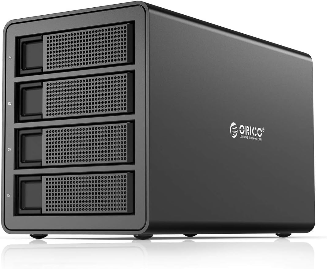 ORICO 4 Bay USB 3.0 to SATA External Hard Drive RAID Enclosure Support 64TB