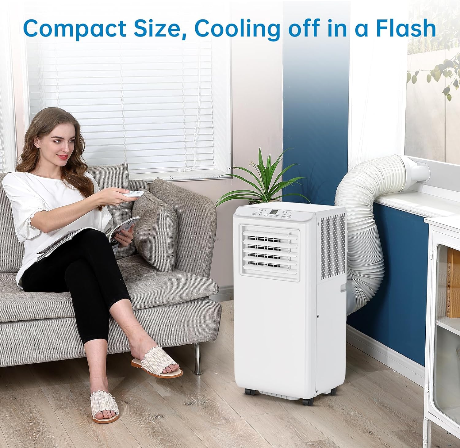 Ostar 10000 btu Air Conditioner Portable Up to 450 Sq, Stand up Air Conditioner with 3-in-1 Mode and LED Display