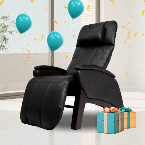 Osaki Sonno XT-1 GravZero Recliner l Zero Gravity Recliner l 3 Cell Full Spinal Air Massage l Lumbar Heating with Memory Foam (Black) l Affordable