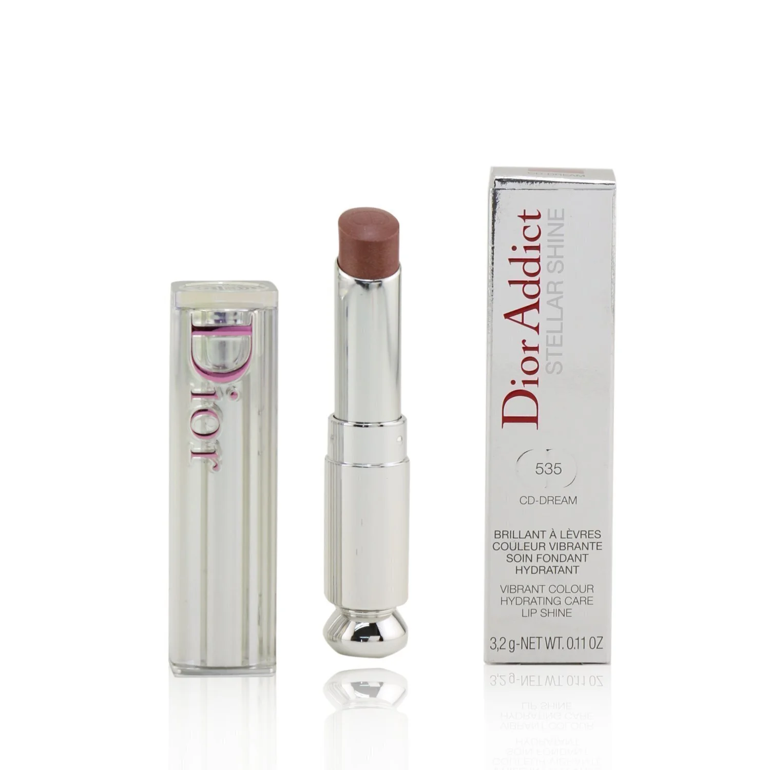 Christian Dior Dior Addict Stellar Shine Lipstick - # 649 Diorosphere (Dark Peach)  3.2g/0.11oz
