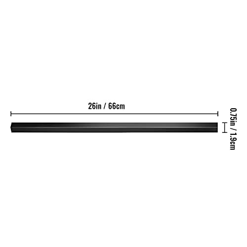 VEVOR Balusters 26 Inch-101 Pack Staircase with Screws Square Aluminum Railing, for Outdoor Stair Deck Porch, Black