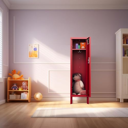 Metal Locker with 5 Doors,Lockers for Employees,66'' Steel Storage Locker for School,Gym, Office, Office,Garage