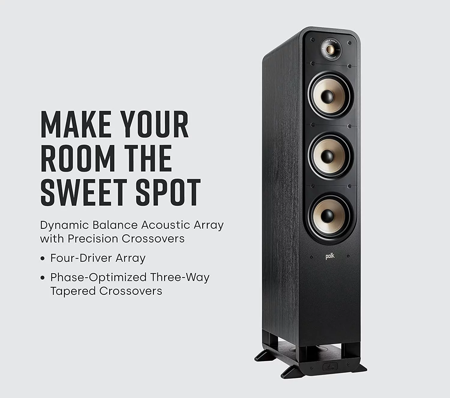 Polk Signature Elite ES60 Tower Speaker - Stunning Black - Radiant Selections