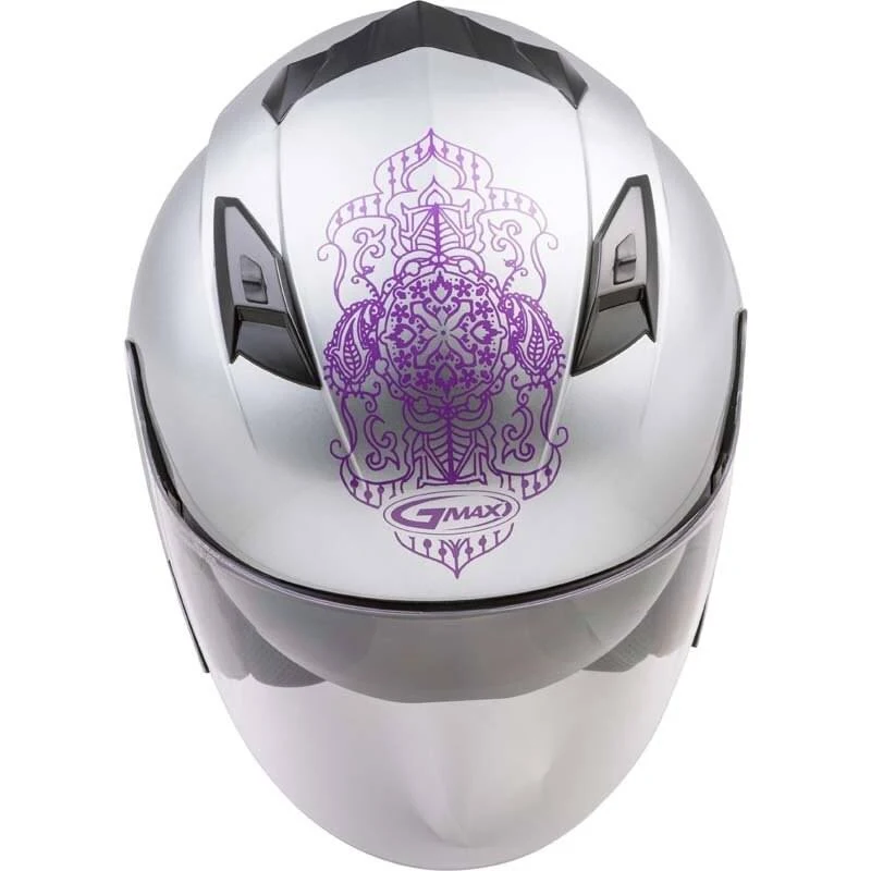 GMAX OF-77 Open-Face Eternal Helmet Black/Pink