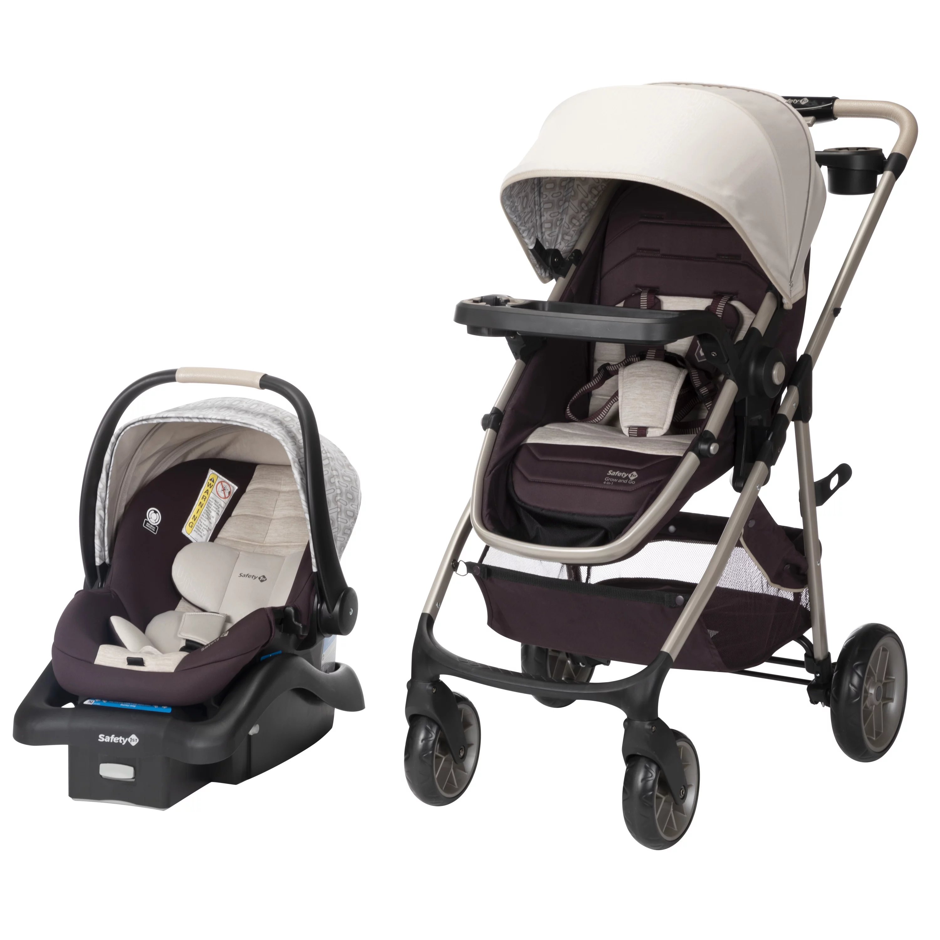 Safety 1st Deluxe Grow and Go Flex 8-in-1 Travel System, High Street, Infant
