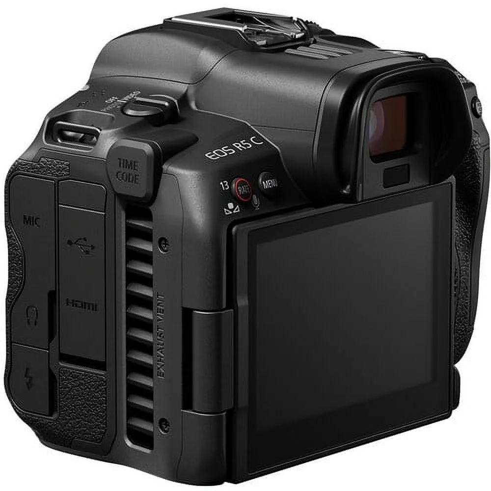 Canon EOS R5 C Mirrorless Cinema Camera 24-105STM Lens + COMMANDER Starter Kit + Lens Filters + CASE + 64GB Memory Card+Extra Battery+Shot-Gun