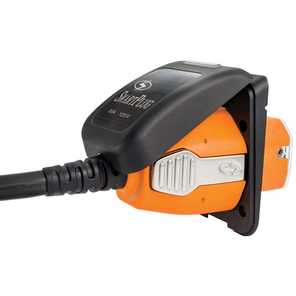 SmartPlug B30ASSYPB Combo Kit With Female Connector And Non-Metallic Inlet - 30 Amp, Black