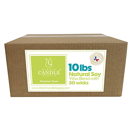 Soy Wax for Candle Making | 40lb Soy Candle Wax Slab | Smooth Blend for High Load Fragrance Formulation |Candle Making Supplies | Soy Wax Candles in