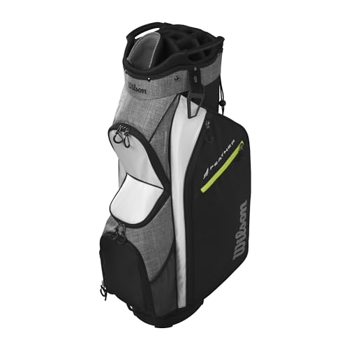 Wilson Feather Golf Cart Bag - Black/Grey/Red