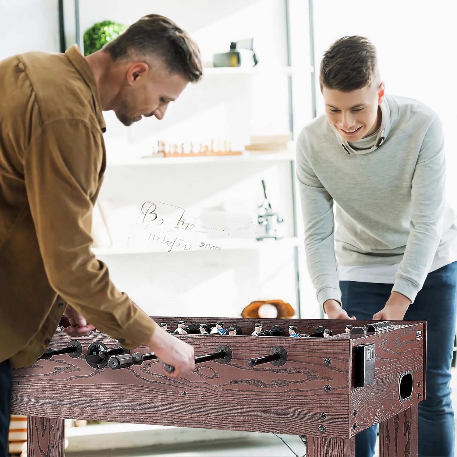 VEVOR Foosball Table, 55 inch Standard Size Foosball Table, Indoor Full Size Foosball Table for Home, Family, and Game Room