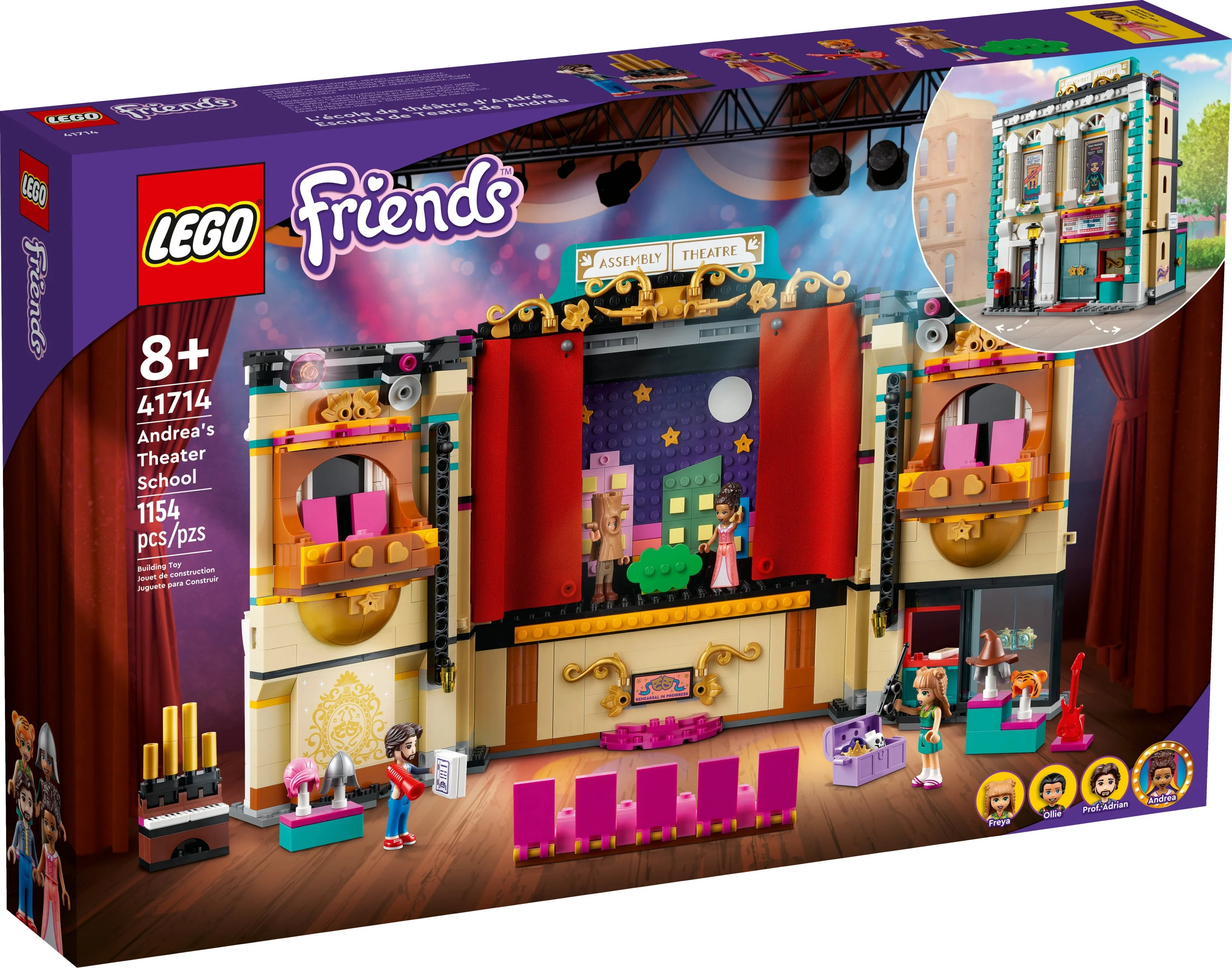 LEGO Friends Andrea's Theater School Playset, 41714 Creative Toy, Gift Idea for Kids
