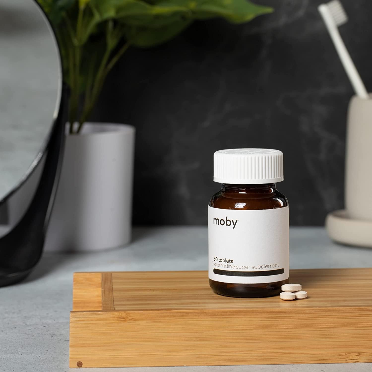 Moby Spermidine Supplement - Over 100x More Potent Than Wheat Germ Extract - 10mg Per Capsule - 99% Pure Spermidine - Clinically Tested