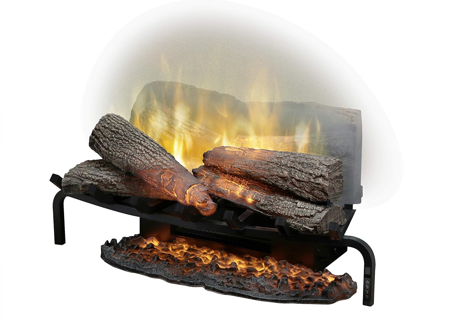 DIMPLEX Revillusion 25" Plug-In In Electric Fireplace Log Set Model: RLG25), 120V, 1500W, 12.5 Amps Black