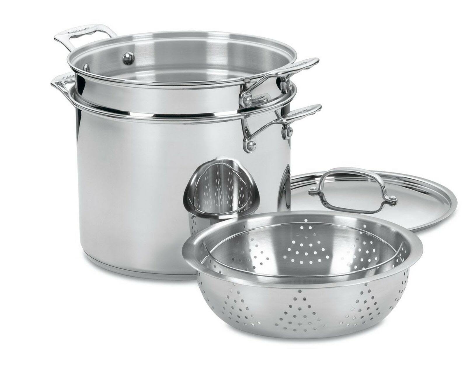 Cuisinart 77-412 Chef&s Classic Stainless 4-Piece 12-Quart Pasta/Steamer Set
