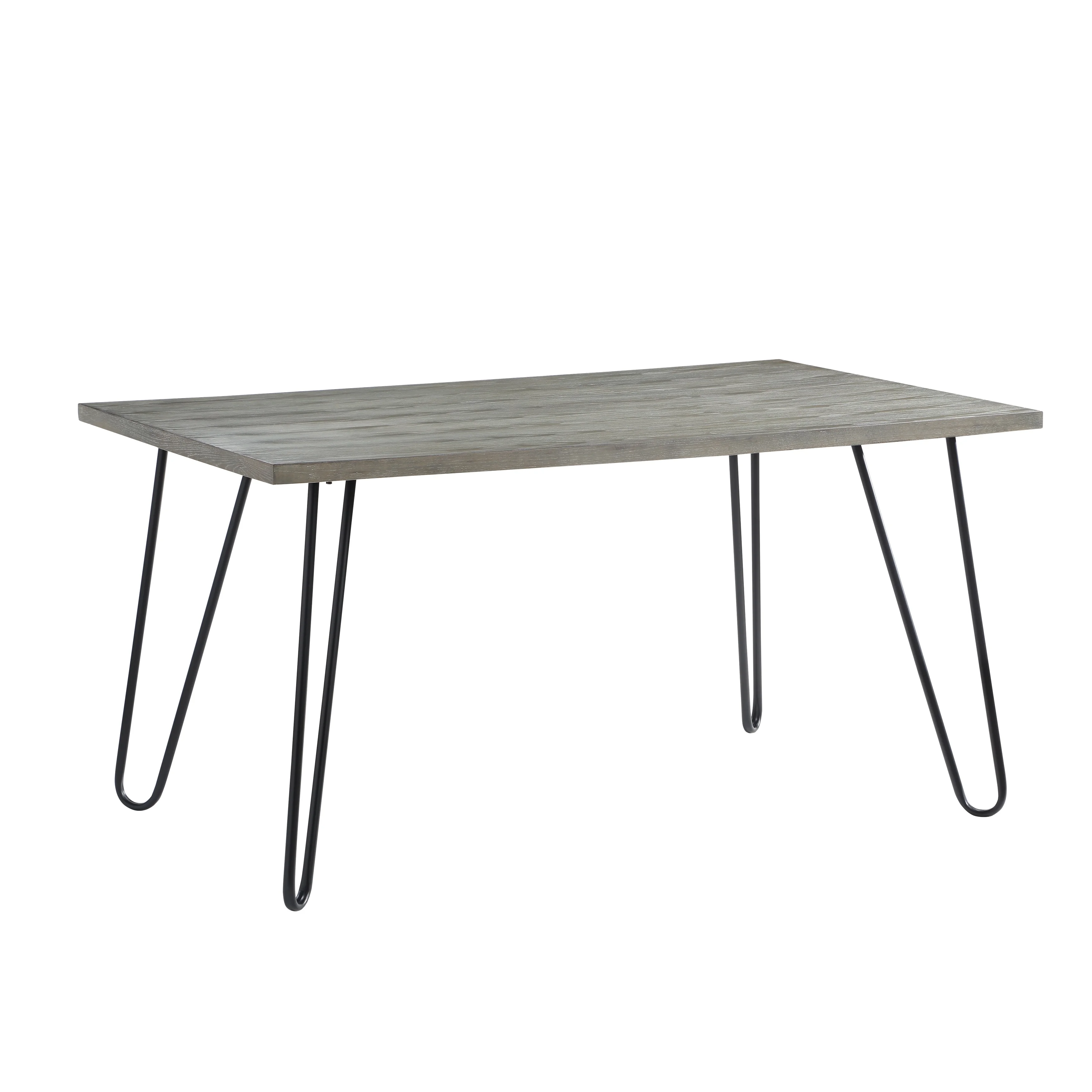 Rectangular Wooden Dining Table w/ 4 Velvet Upholstered Dining Chairs