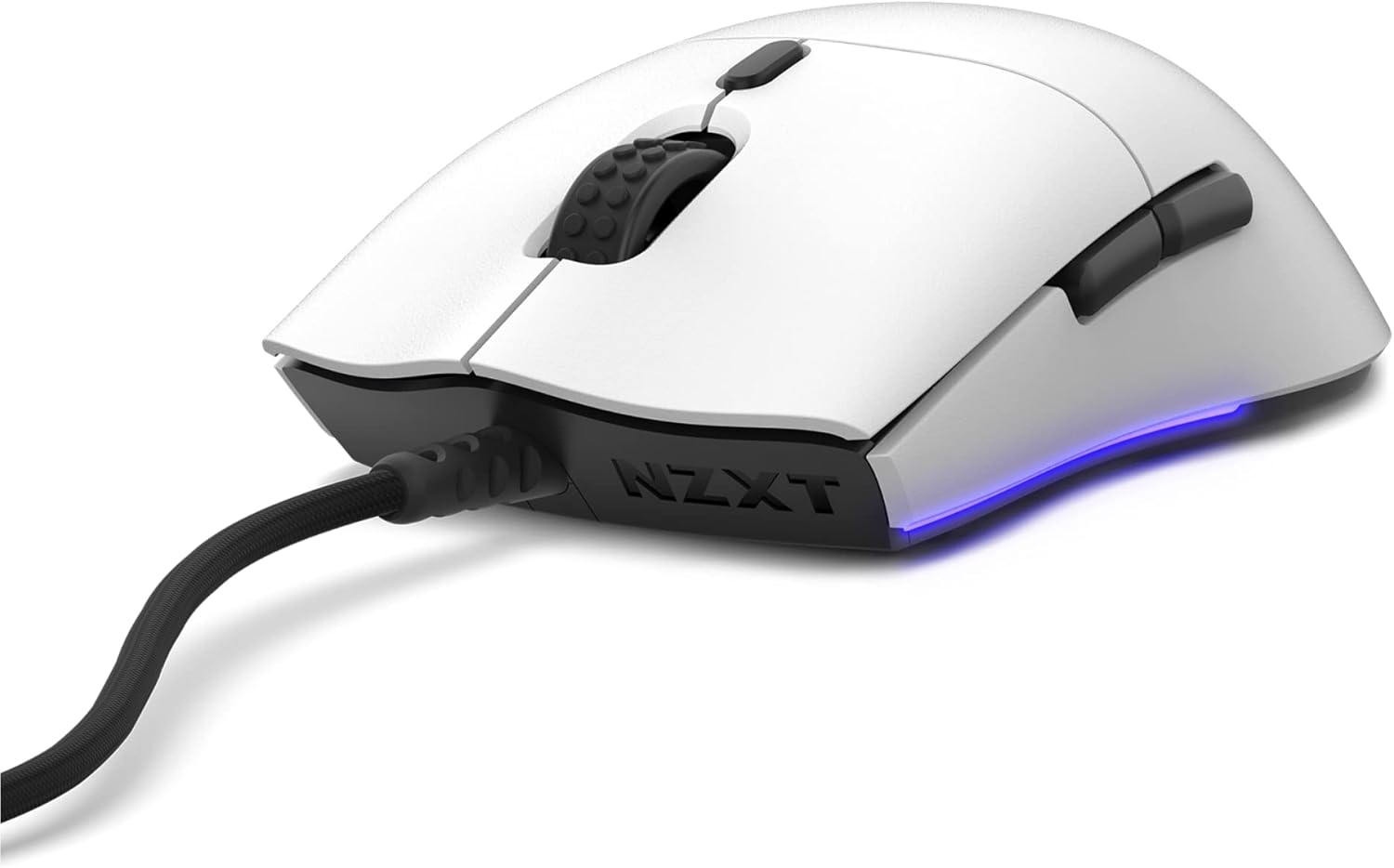NZXT Lift - MS-1WRAX-WM - PC Gaming Mouse - Lightweight Ambidextrous Mouse - High-end PixArt 3389 Optical Sensor - 16k Resolution - RGB Lighting