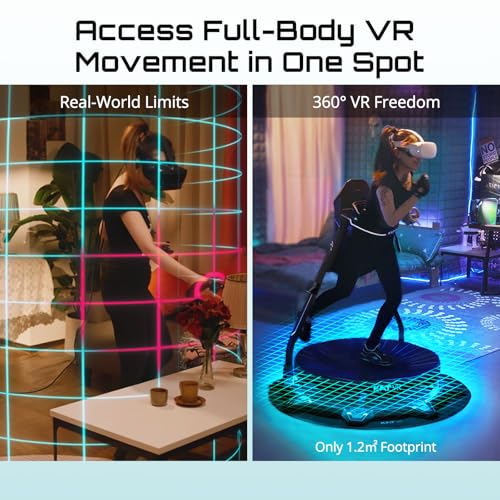 KAT Walk C2 CORE VR Treadmill | 360° Omnidirectional Walking Pad for Immersive Gaming & Home Fitness | Compatible with SteamVR, Oculus