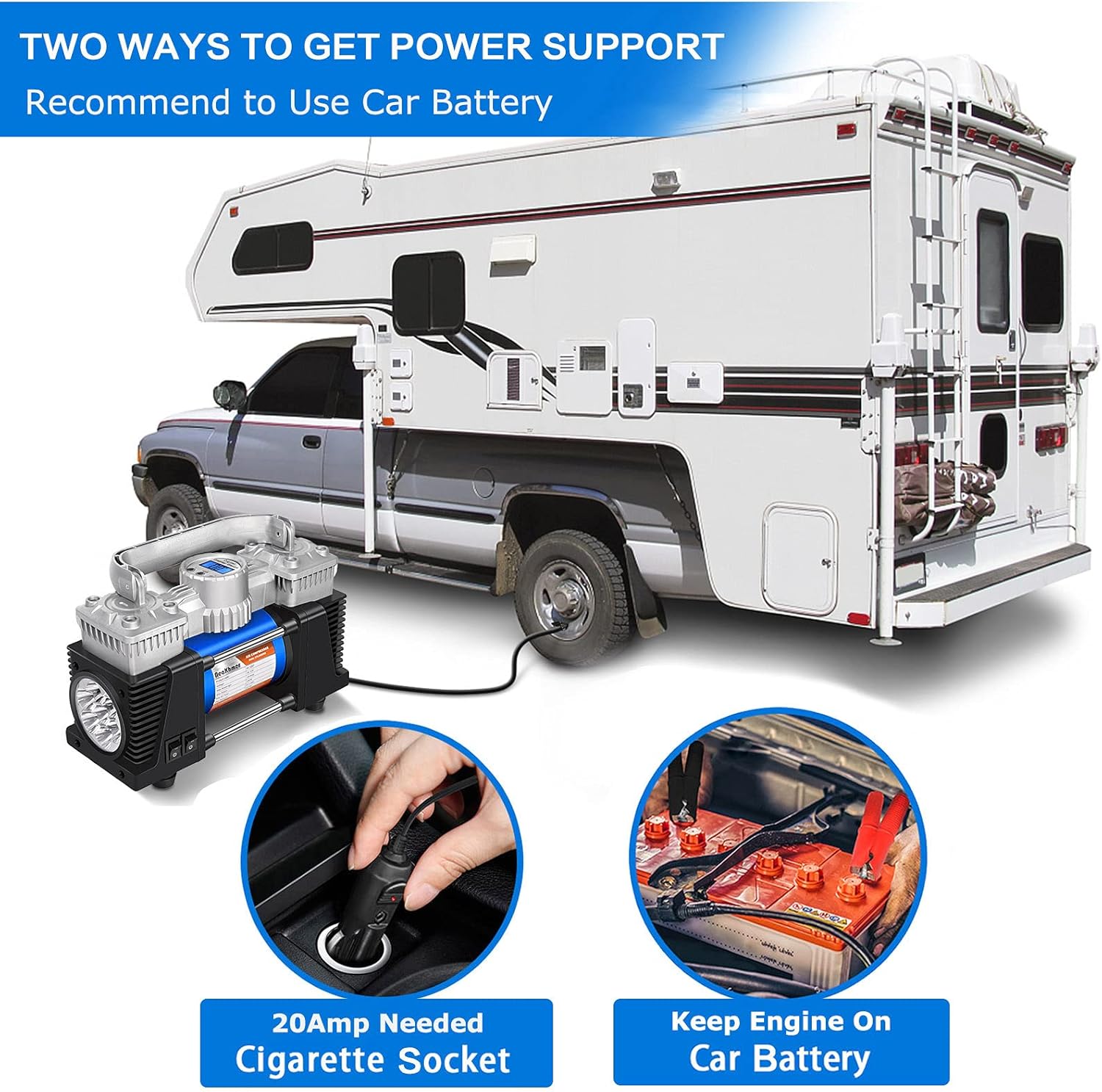 Tire Inflator Portable Air Compressor for Car