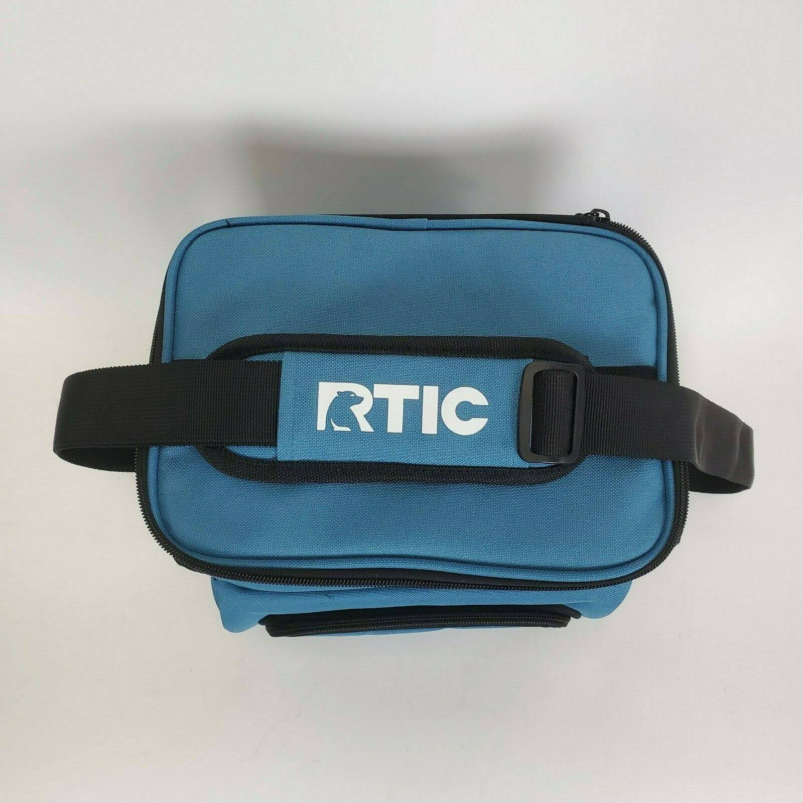 RTIC Day Cooler, Light Blue, 8 Can, Insulated Bag with Zipper