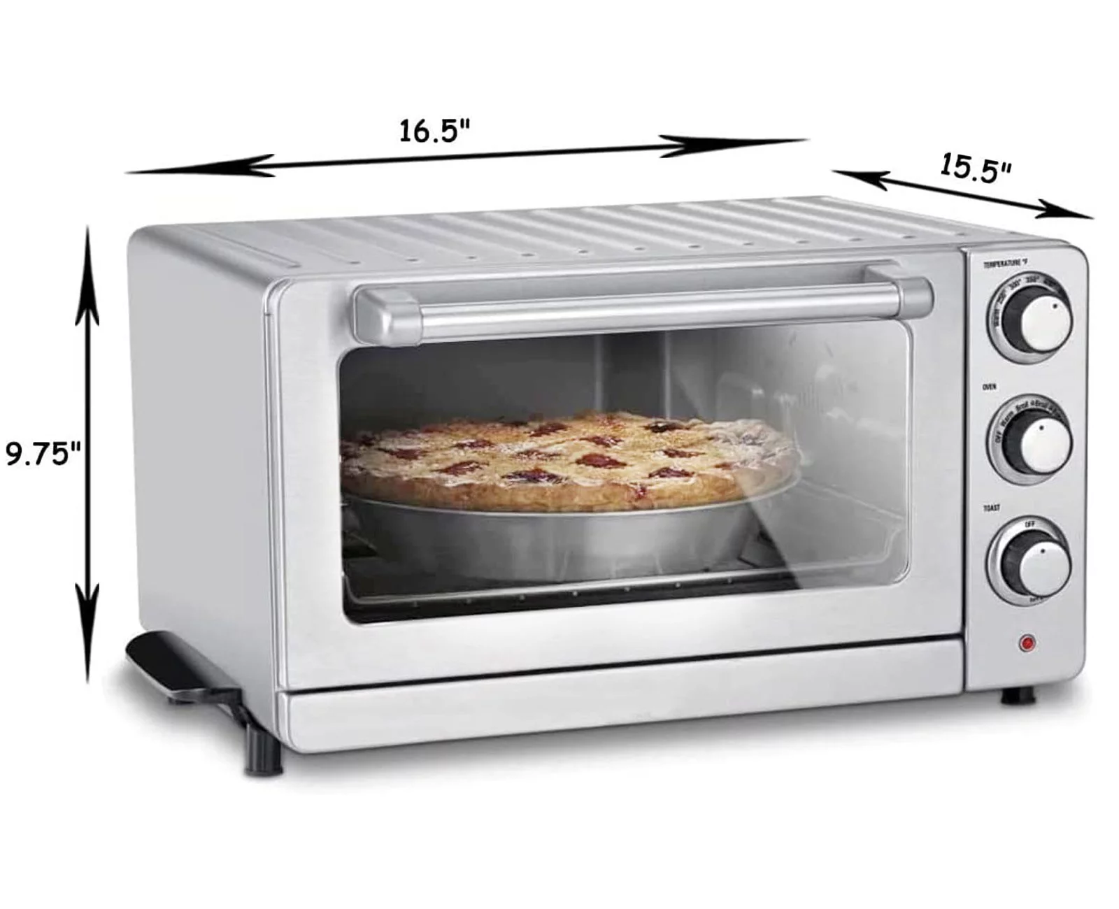 Convection Toaster Oven for Bake Broil & Toast (1800w)