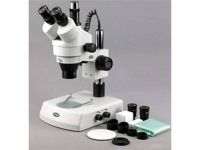 Amscope 3.5X-90X Stereo Zoom Microscope with Dual Halogen Lights with 10MP Camera