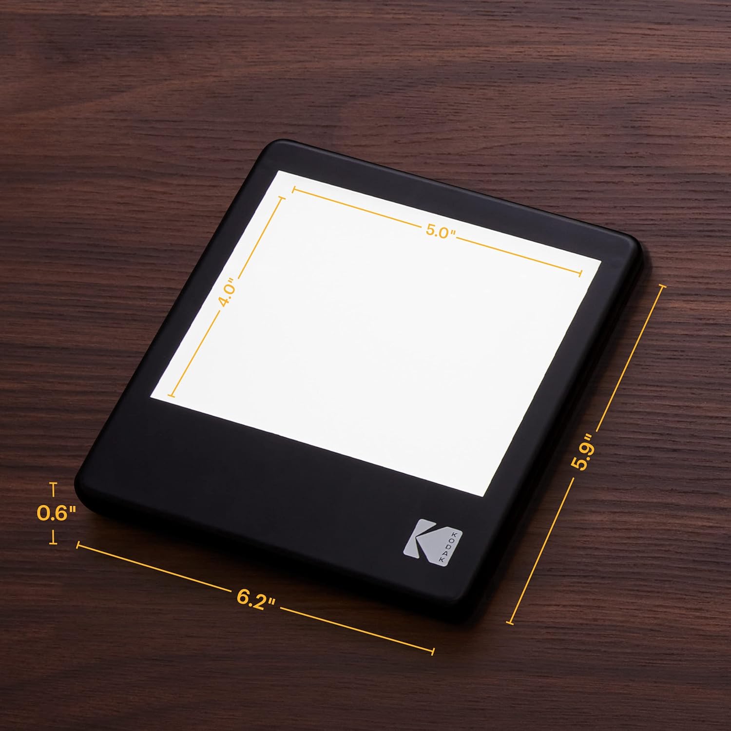 KODAK LED Light Box 8”x6” for Negatives, Slides & Films | Illuminated Board Panel & LED Light Pad for Viewing & Scanning Photos, Tattoo Drawing
