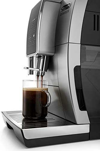 De'Longhi America Dinamica Fully Automatic Coffee and Espresso Machine with Premium Adjustable Frother, Stainless Steel, ECAM35025SB