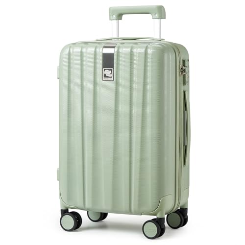Hanke 29 Inch Luggage Suitcases With Spinner Wheels Lightweight PC hardside Rolling Suitcase With Travel Lock, Checked-Large 29-Inch(Blackish Green)