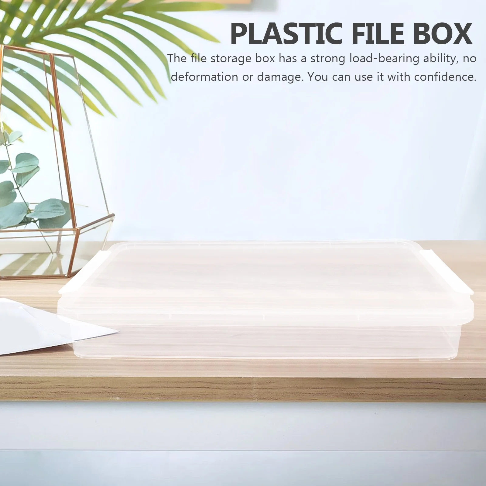 3 Pcs Boxes for Organizing Office Storage Bins Clear Containers Scrapbook