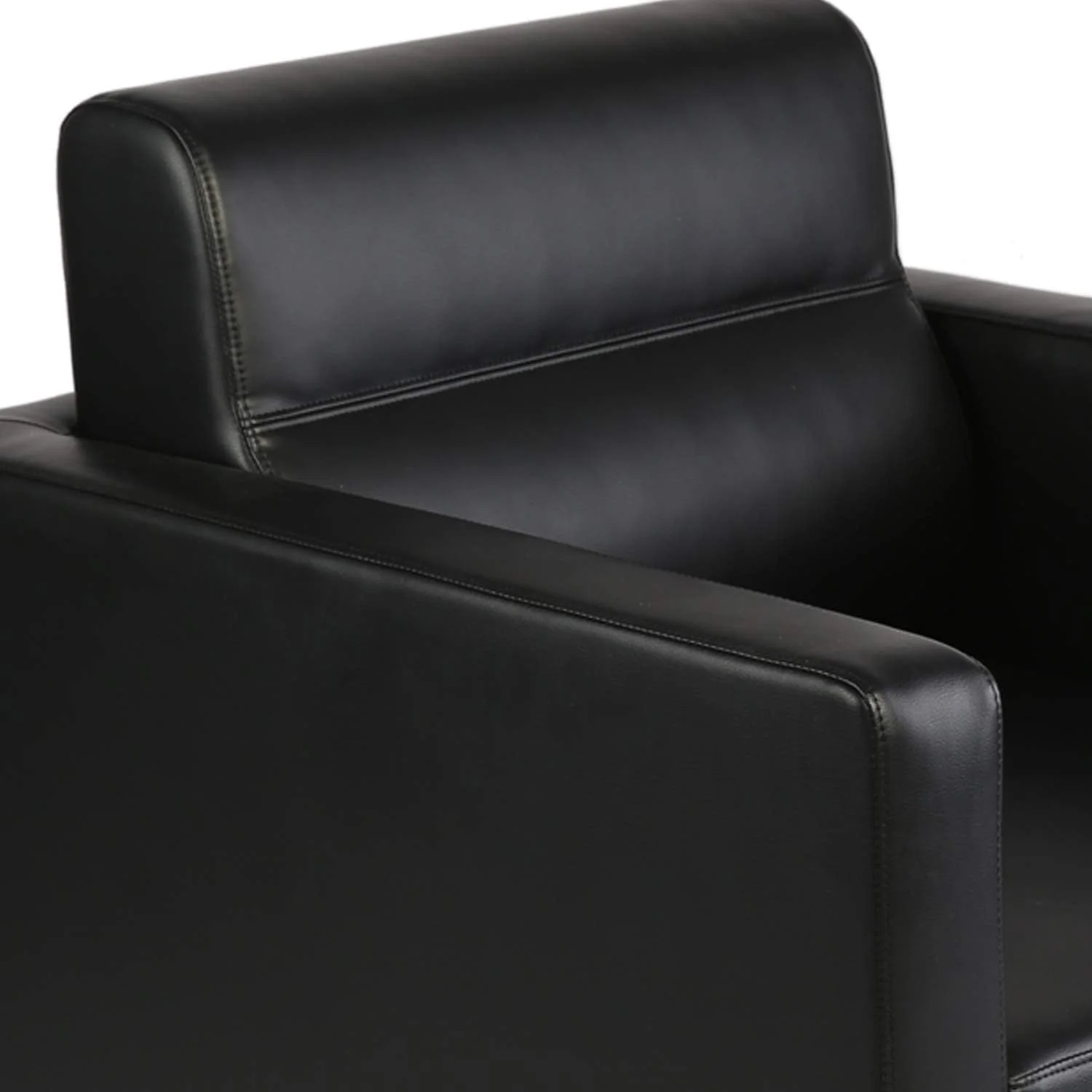 Office Guest Chairs Modern Waiting Room Office Reception Lobby Modern PU Leather Club Collection Occasional Chair Home Arm Chair Sofa Seat Furniture