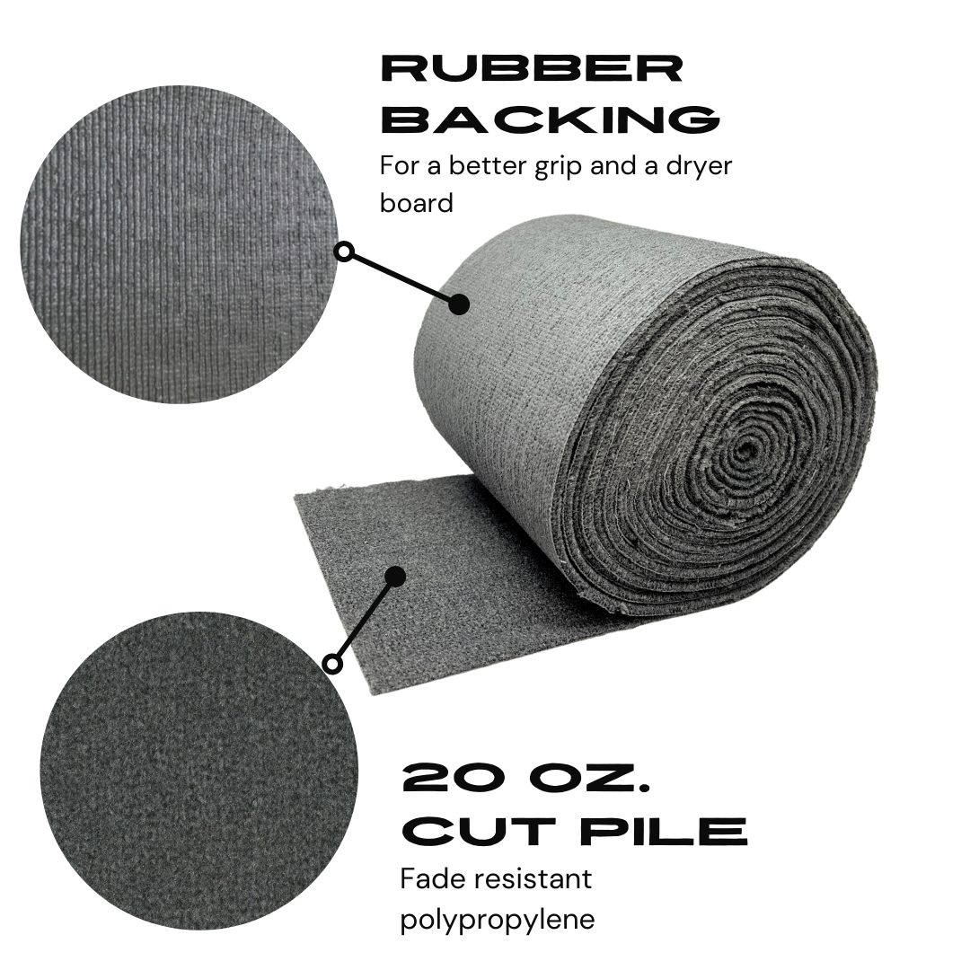 Carpet by the Foote, 20oz. Boat Trailer Bunk Carpet, 12"(in.) x 40'(ft.), Midnight