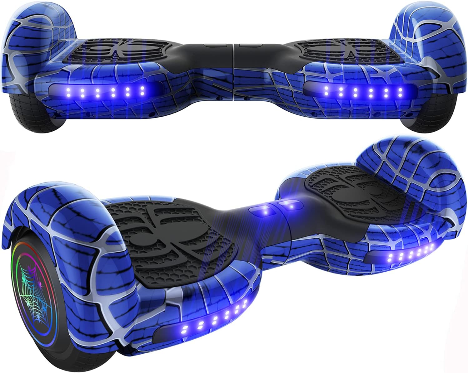 Emaxusa Hoverboard Self Balancing Scooter 6.5" Two-Wheel Hoverboards with Bluetooth Speaker and LED Lights Electric Scooter for Kids and Adult