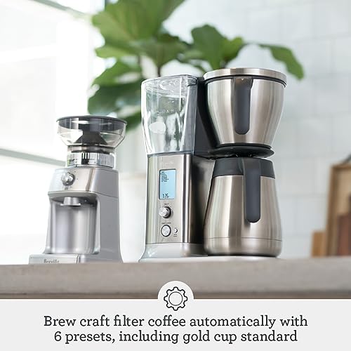 Breville BDC450BSS Precision Brewer Drip Coffee Maker, Thermal Carafe, 60 oz, Brushed Stainless Steel