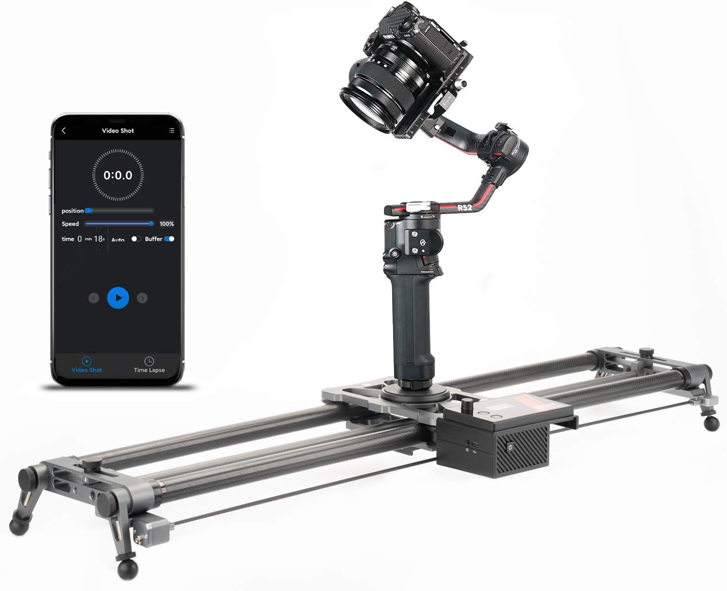 YC Onion Motorized Camera Slider 100cm/39'' with APP Control Carbon Fiber
