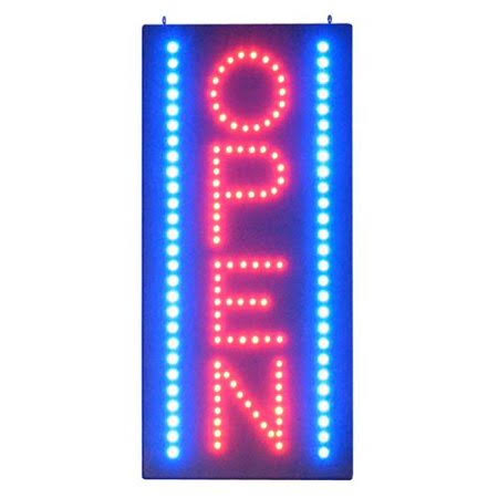 LED Open Sign - 11x22X24x22 Vertical Rectangle